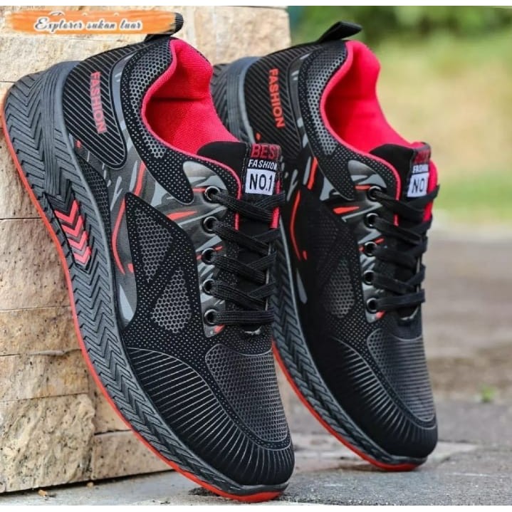Sepatu Sneakers Pria Wanita Sepatu Olahraga Sporty Running Jogging sepatu pria sepatu laki laki  Rp3,000