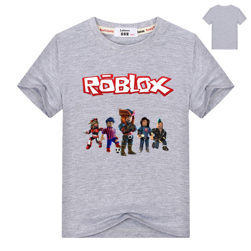 Ready Stock Kids Boys Roblox Character Head Video Game Graphic T Shirt Gray Shopee Singapore - ready stockkids boys roblox character head video game
