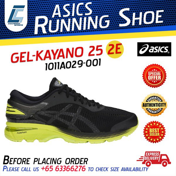 asics gel kayano 25 2e mens running shoes