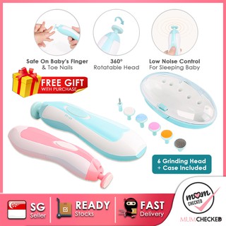 SHOWELL 6 in 1 Electric Baby Nail Trimmer