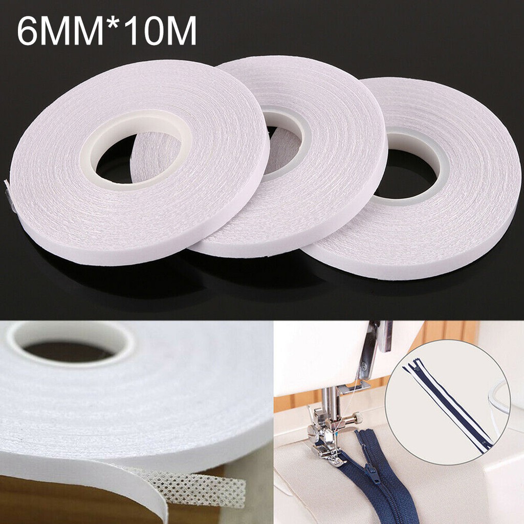 White Double Sided Tape for Quilting Sewing Wash Away Tape 10 Meter/Roll 3pcs Shopee Singapore