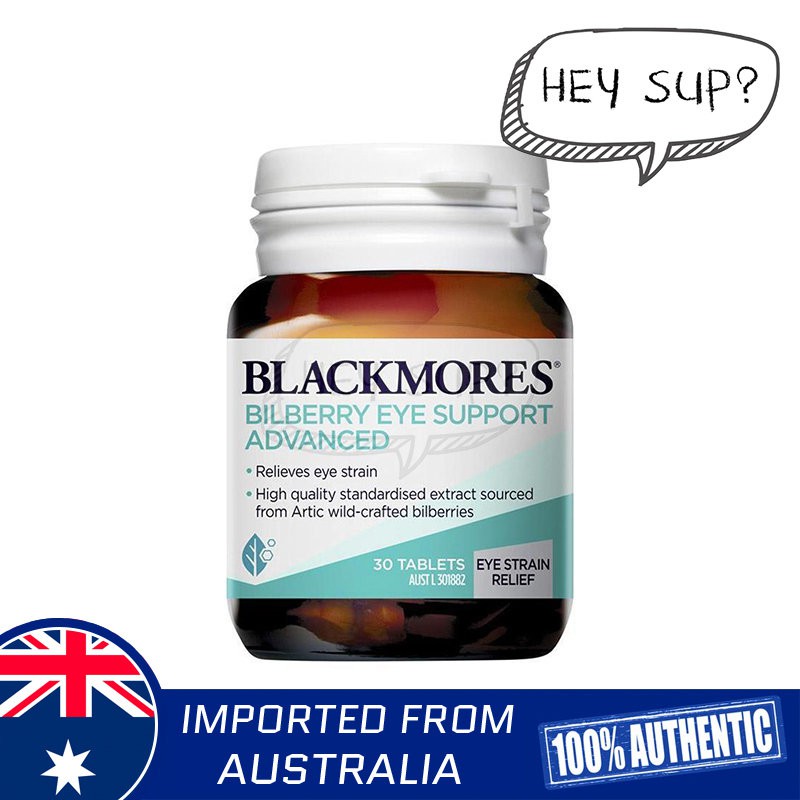 Blackmores Bilberry Eye Support 30 Tablets (Support Eye Health) [New Packaging] Shopee Singapore