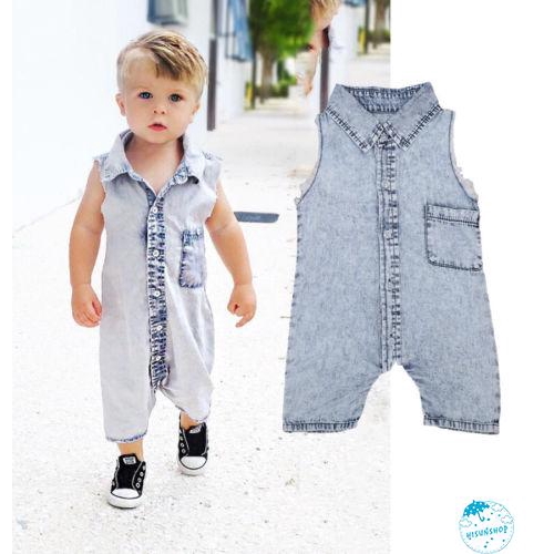 baby boy denim jumpsuit