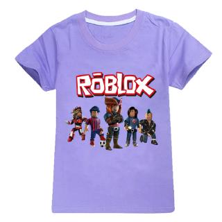 2020 100 Cotton Roblox Cartoon Printing Kids T Shirts Tops Boys Short Sleeved T Shirt Girls Summer New T Shirts Shopee Singapore - nice t shirt gamer girl2019 roblox