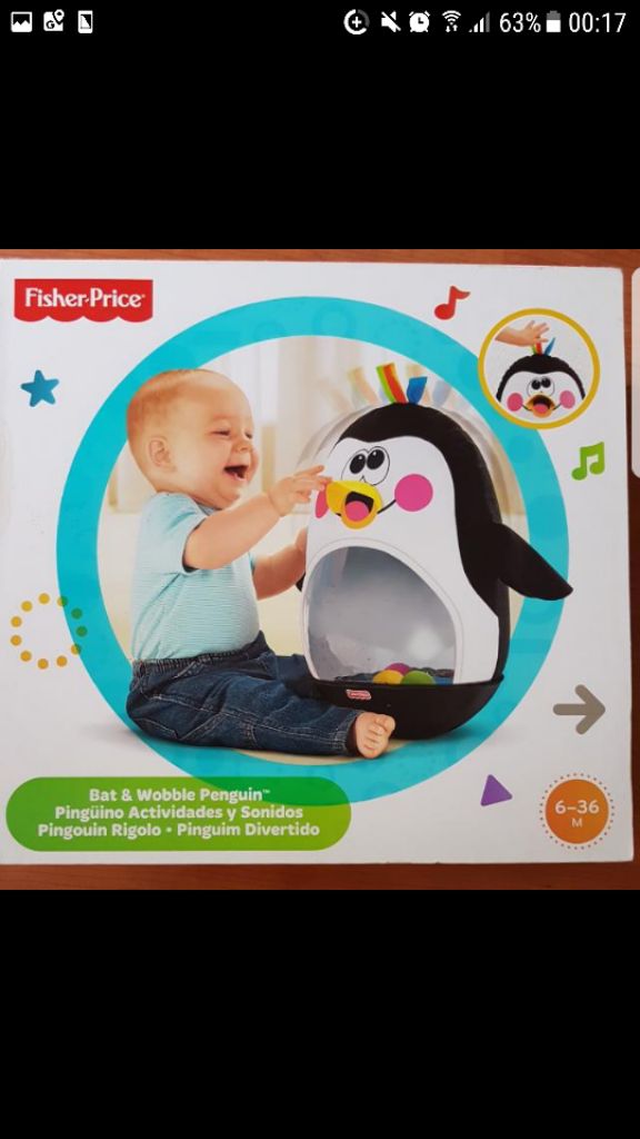 fisher price go baby go bat & wobble penguin