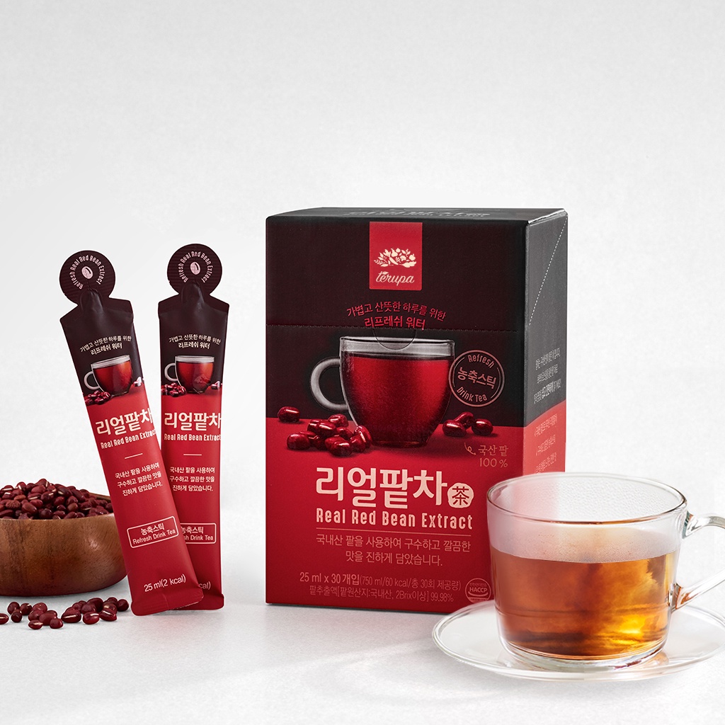 Real Red Bean Tea / 99.98 Korean Red Beans / SingleServe Cold Brew