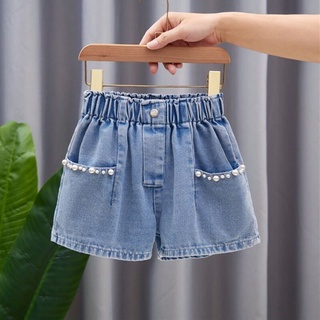 Ready stock Jeans Short Pants Girl Short Jean Pant Denim Casual Children Jean Pants 3-12Years #2
