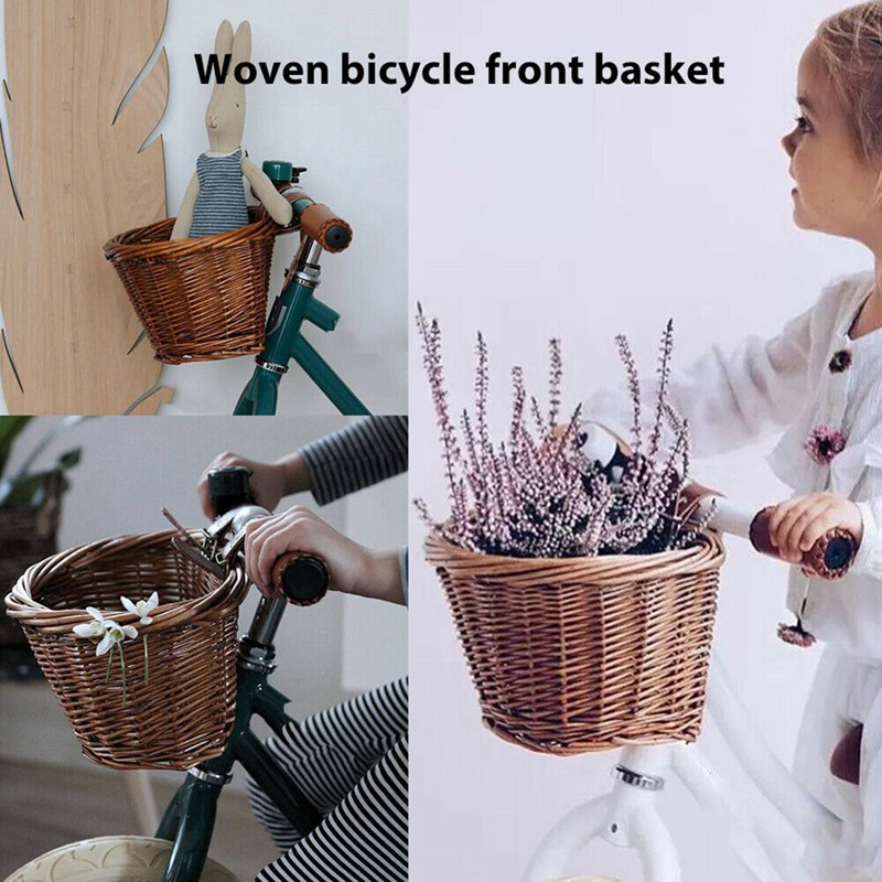 childrens wicker bike basket