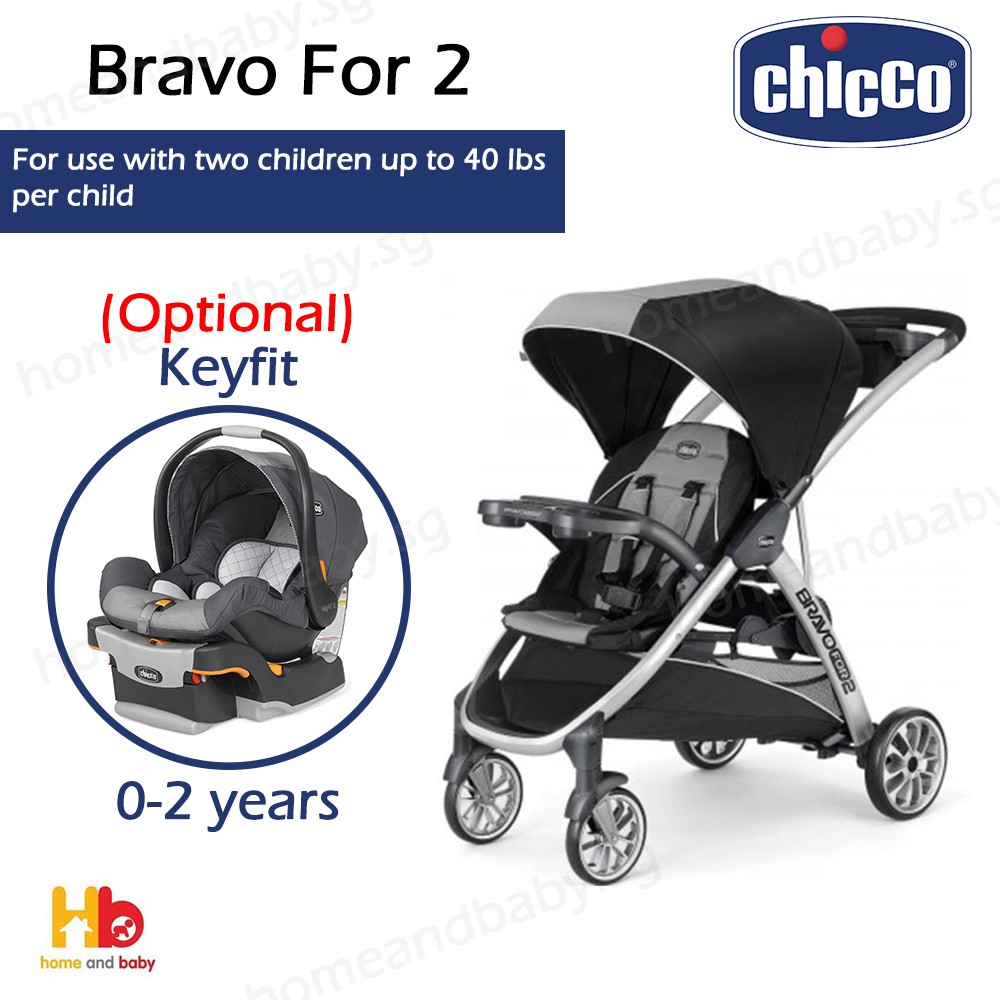 chicco bravo for 2 weight