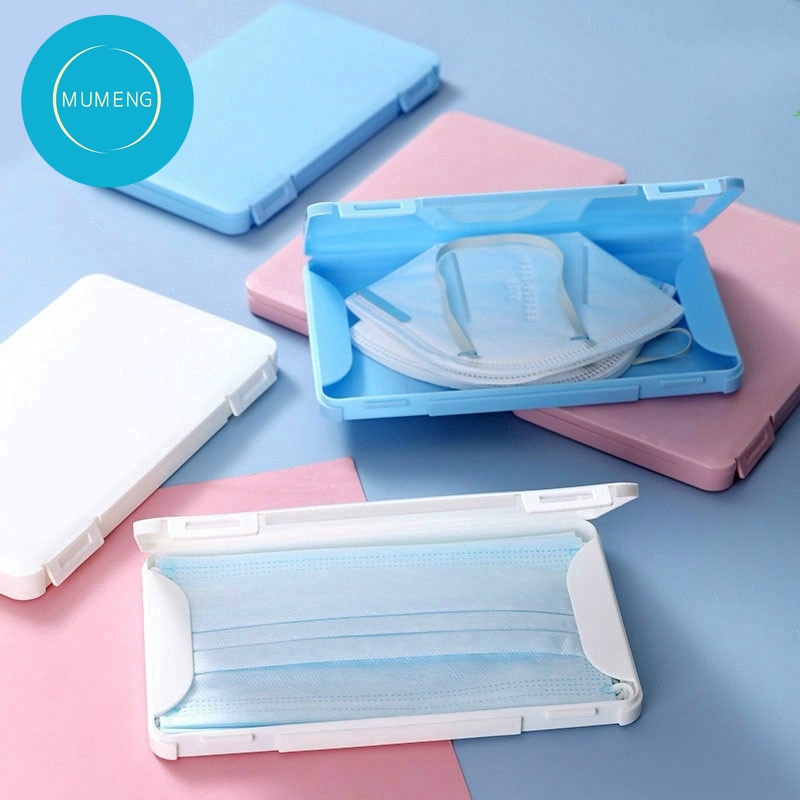 MUMENG Disposable Face Masker Container Protable Mask Storage Antidust Mask Protective Case