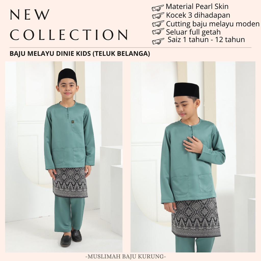 New Baju Melayu Budak Baju Melayu Teluk Belanga Budak Baju Melayu Budak Poket Baju Melayu Budak Murah Readystock Shopee Singapore