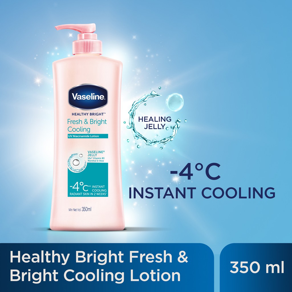 Vaseline Healthy Bright Fresh & Bright Cooling Body Lotion 100ml/350ml ...