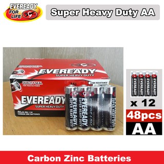 48pcs Eveready AA Super Heavy Duty Battery 1 Box (12x4 pks)