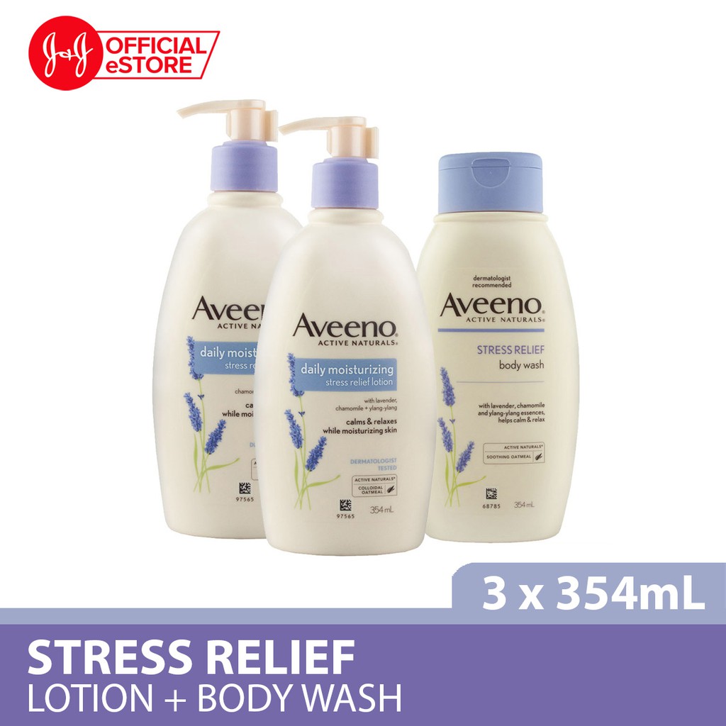 lotion aveeno stress relief