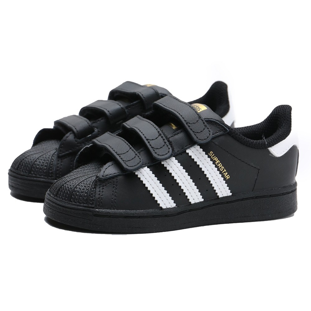 adidas superstar velcro black