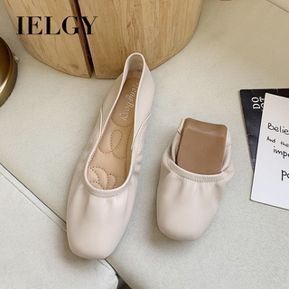 Image of IELGY Flat-Sheeled Women's Shoes Soft-Rolled Shoes Roll Egg Peas Shoes Stylish Shoes