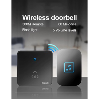 ★SG Warranty★CACAZI FA86 Self-powered Waterproof Wireless Doorbell Home