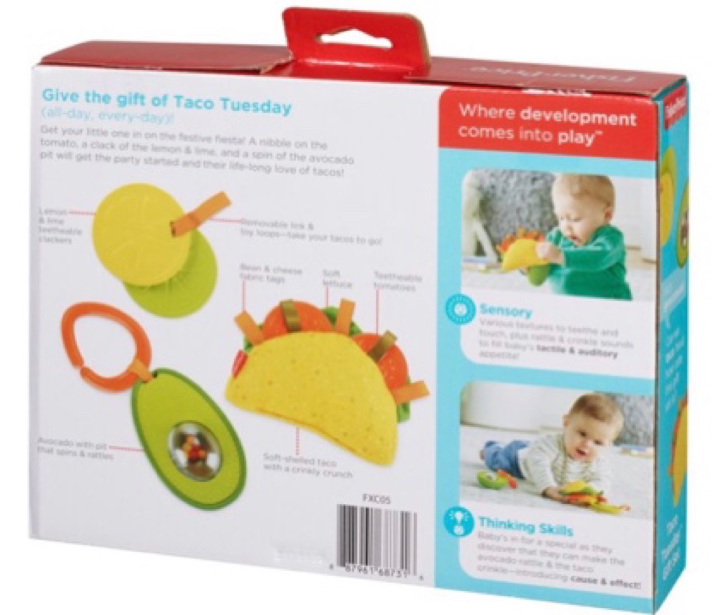 taco tuesday baby toy