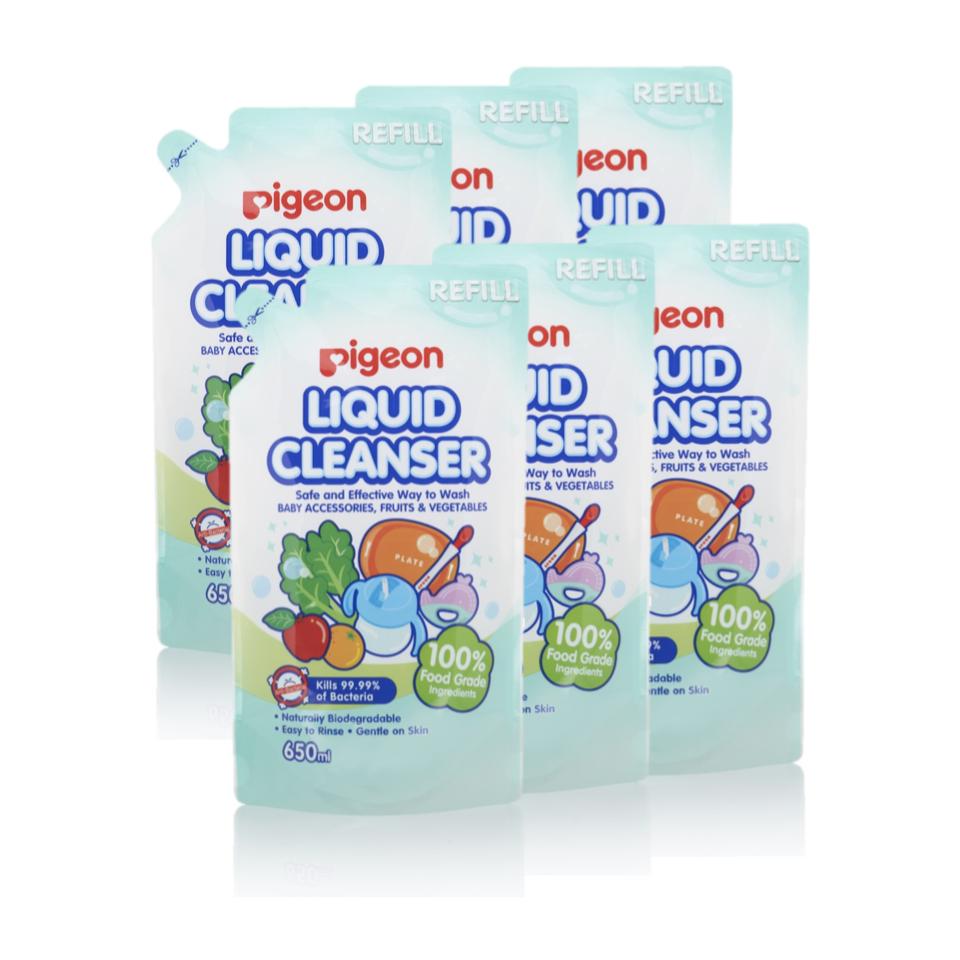 [Bundle of 6] Pigeon Liquid Cleanser Refill, 650ML | Shopee Singapore