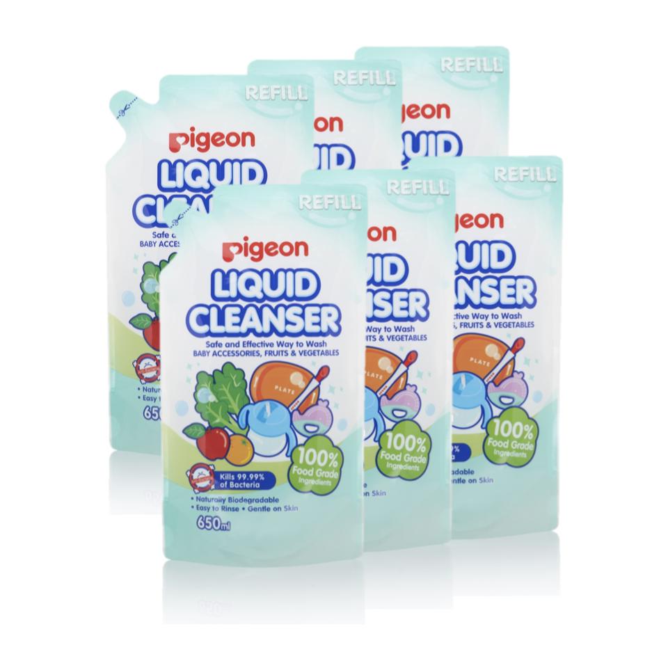 [Bundle of 6] Pigeon Liquid Cleanser Refill, 650ML | Shopee Singapore