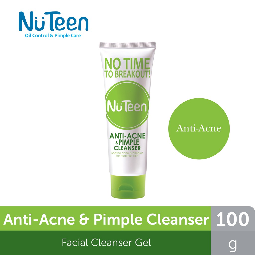 Nuteen Anti Acne Pimple Cleanser 100g Shopee Singapore