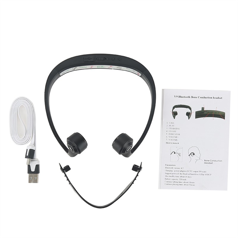 v9 bone conduction headphones