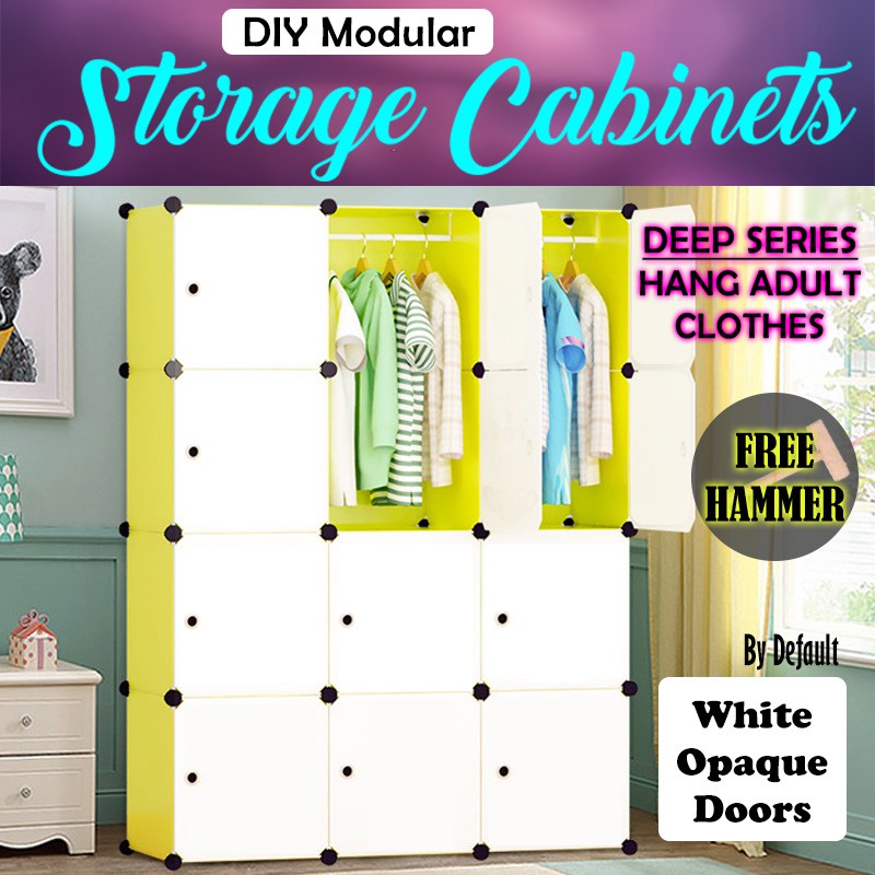 Modular Diy Cabinets For Hanging Adult Clothes Shopee Singapore