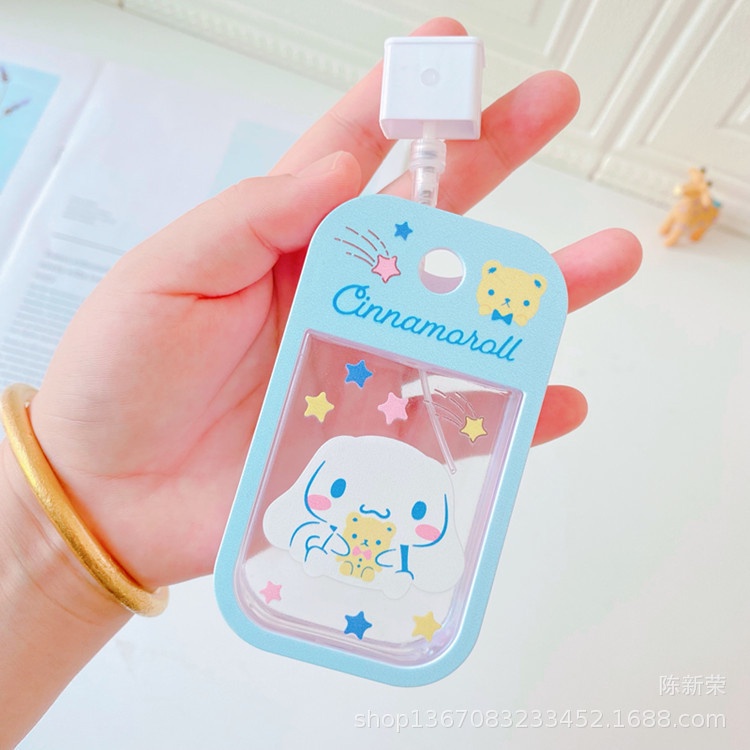 Portable Cartoon Perfume Empty Spray Bottle/Plastic Refillable Travel/Travel Mini Fine Mist Pocket Bottle for Hand Soap, Body Wash