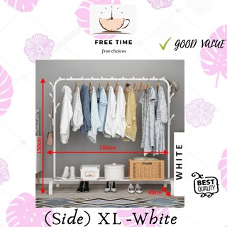 XL Size 3 in 1 RAK BAJU  Clothes Rack Hanging Organizer 