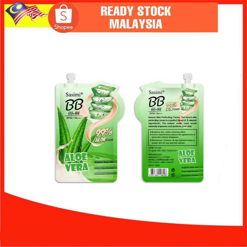 sasimi bb cream aloe vera