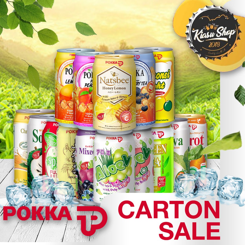 Pokka Assorted Drinks (330ML X 24 Cans) Shopee Singapore