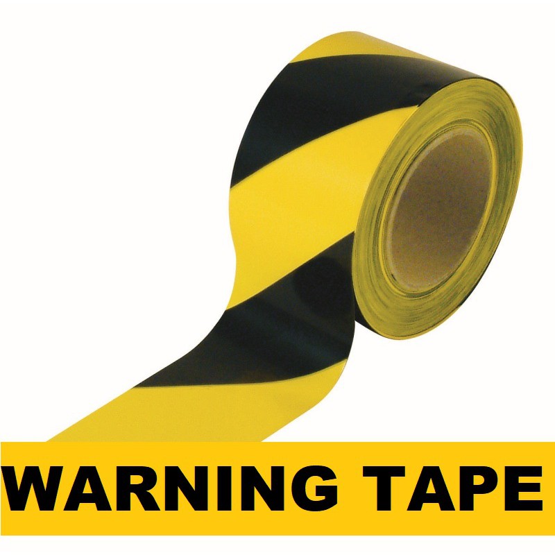 AIEX Black & Yellow Safety Tape,Ultra-Adhesive Warning Tape,1.9 X 36 Yds Hazard Tape for Walls,Floor Marking and Caution,Anti-Scuff Striped Vinyl 