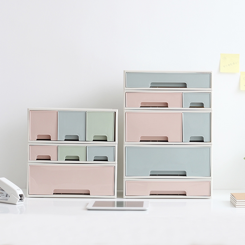 045 Plastic Desk Bedside Table File Desktop Storage Box Office