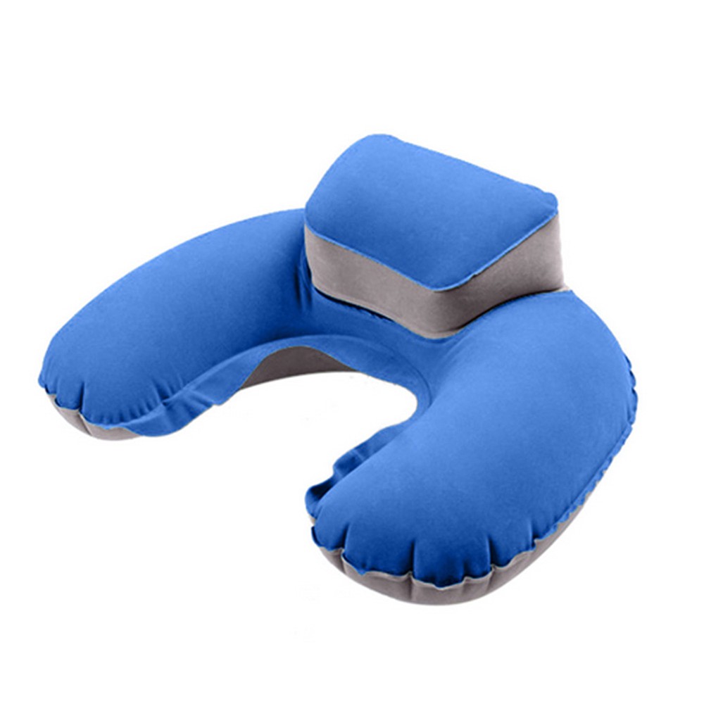 Travel Portable Cushion U Shape Neck Pillow Inflatable Blow Up