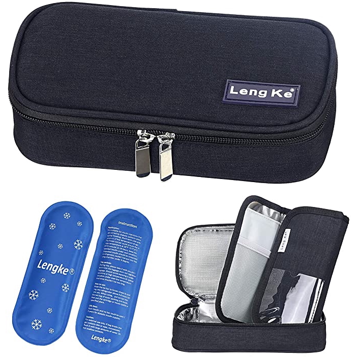 Insulin Travel Case Insulated Medication Cooler Travel Bag for Diabetic