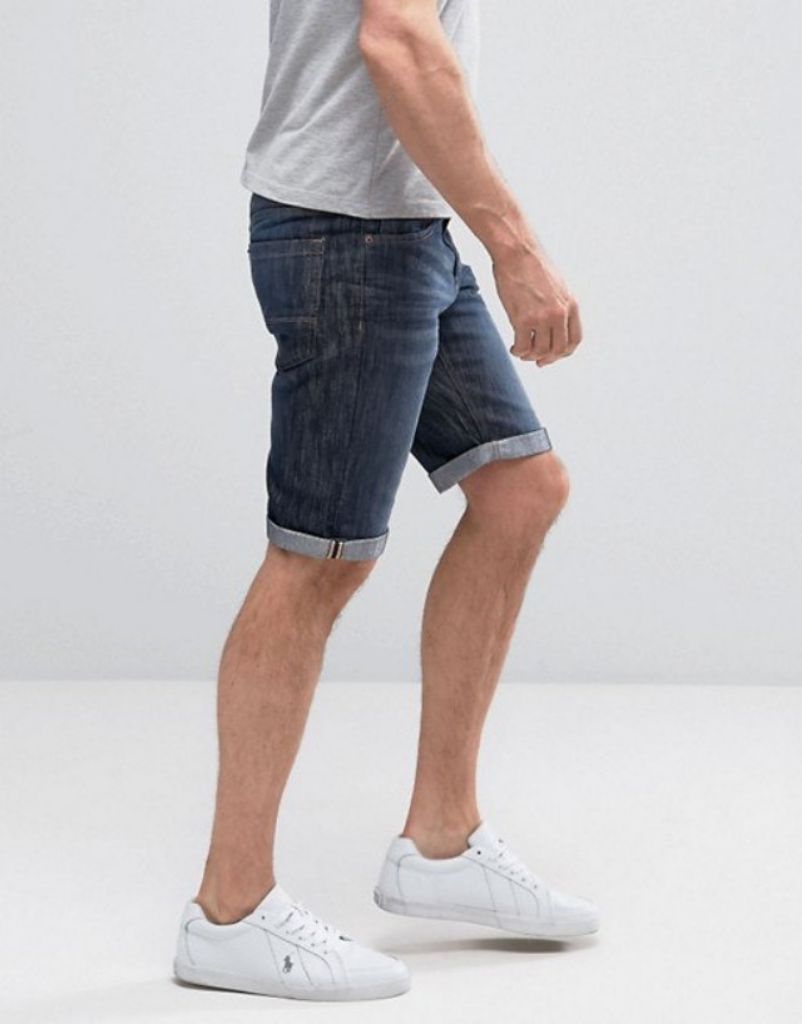 bare denim shorts