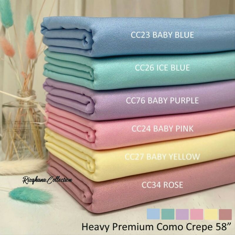 Sale1 2 Ela Como Crepe Fabric 58 Cc22 Cc39 Price For 0 5 Meters Install Hela Cheap Shopee Singapore