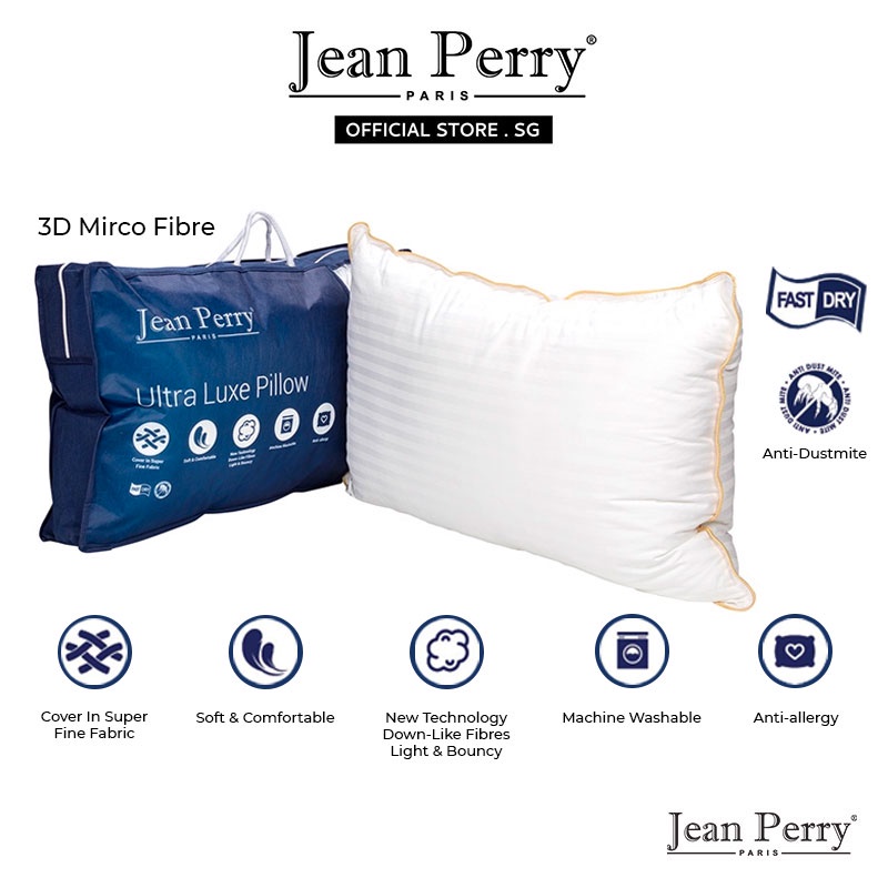 Jean Perry UltraLux 3D Micro Fibre Hotel Pillow I Neck Support Pillow I
