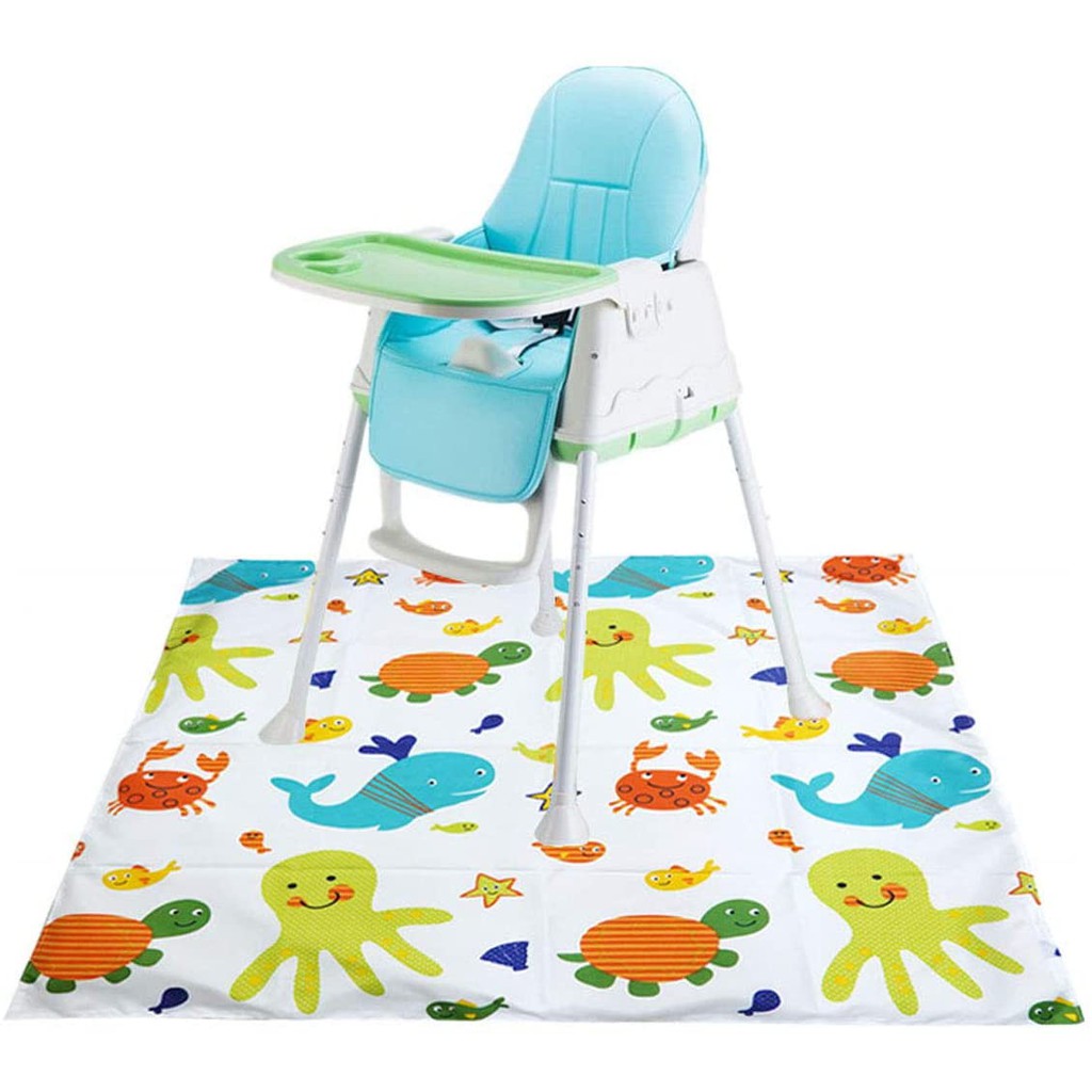 Baby Feeding Floor Protector Foldable For Highchair Portable Washable