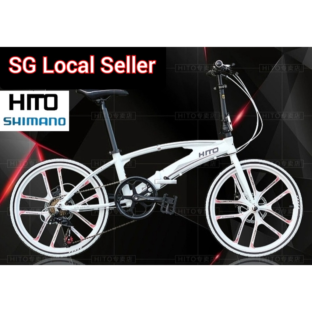 Ready Stocks (HITO X6) Free Installation Folding Bike 20 / 22 Inch 7