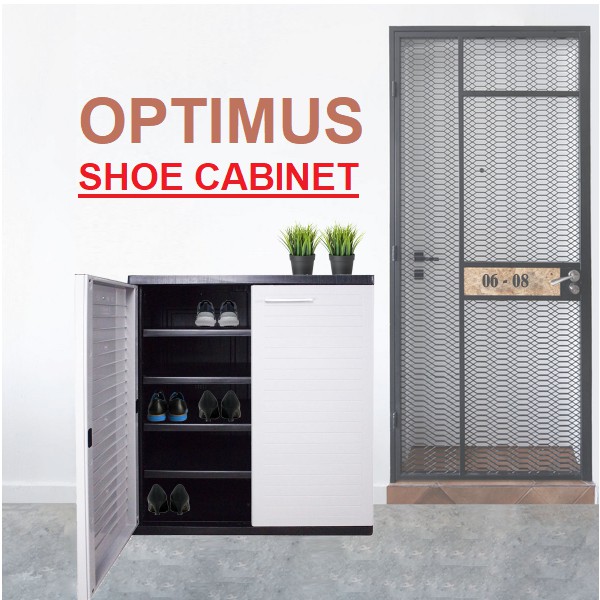 Sg Er Optimus Shoe Low Cabinet, Plastic Outdoor Cabinet Singapore