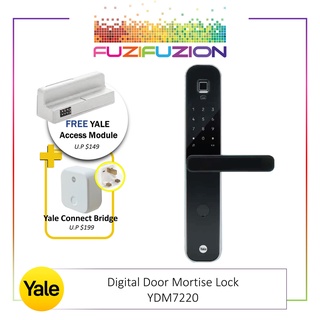 Yale YDM7220 Black Door Digital Lock (FREE Yale Access Module + Connect ...