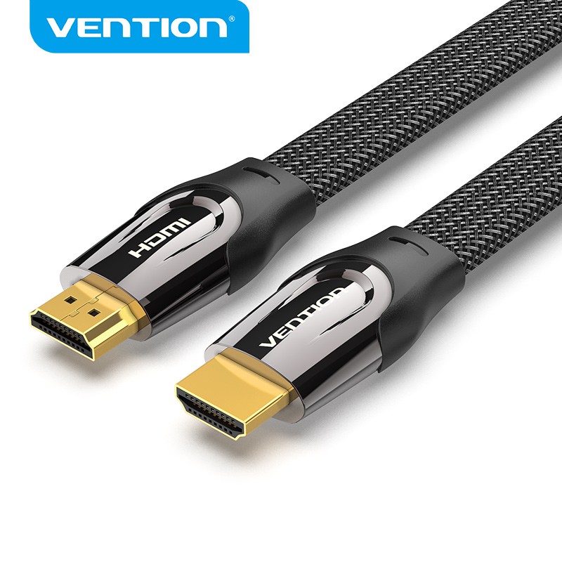 Vention Hdmi Cable 2.0 Hd 3d 4k 60hz Nylon Braided Flat High Speed Hdmi 