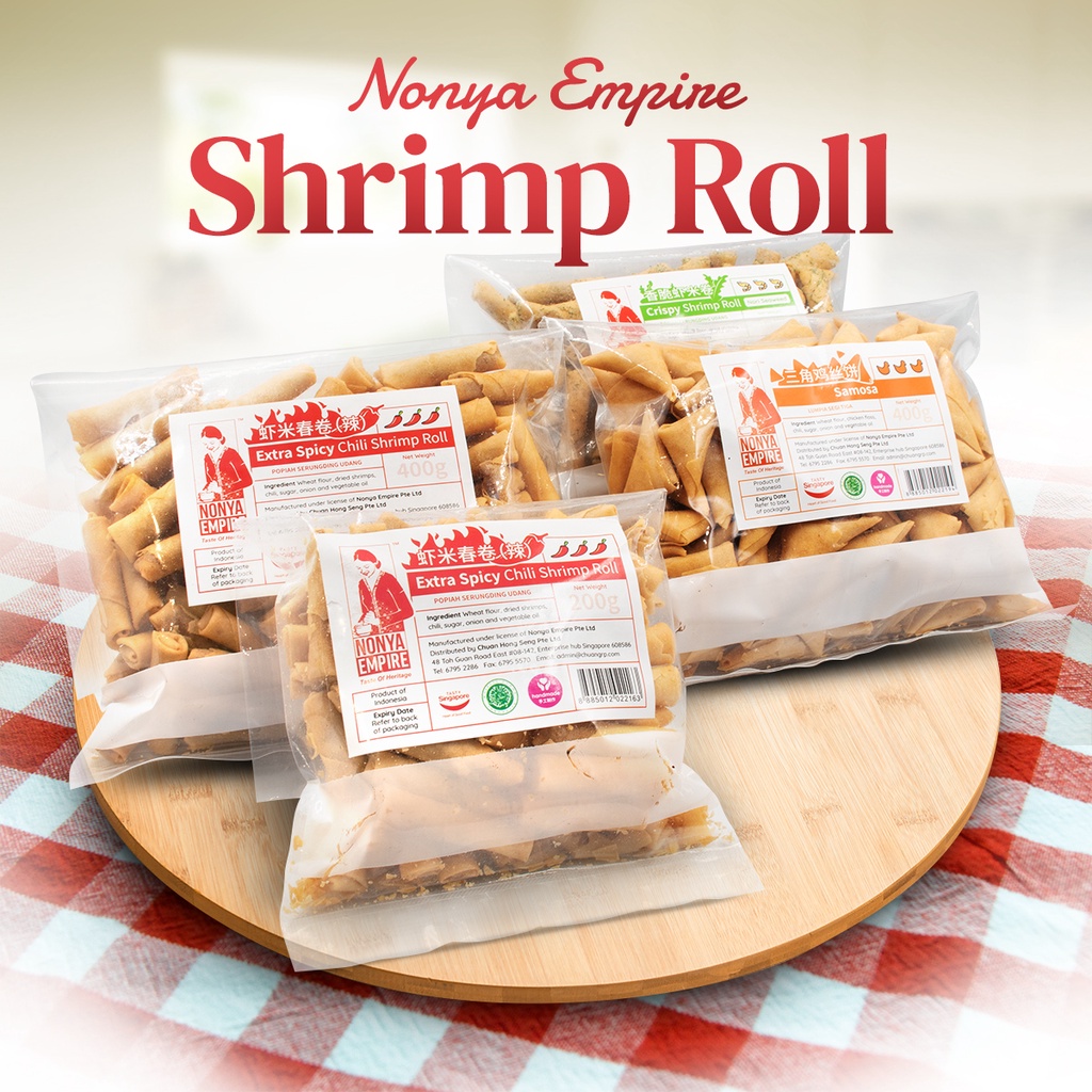 [Bundle of 2] Nonya Empire Extra Spicy Chili Shrimp Roll / Samosa