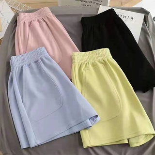 Women Sports Shorts Short Pants Vintage Track Shorts Pocket Wide Leg Loose Pants High Waist Unisex Streetwear Harajuku