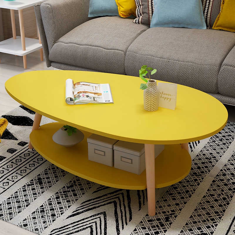 Modern Minimalist Fashion Home Living Room Sofa Small Coffee Table Nordic Creative Double Balcony Small Coffee Table Shopee Singapore