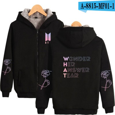 bts love yourself zipper hoodie