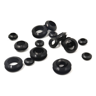 4mm Inner Dia Double Sides Rubber Cable Wiring Grommets Gasket Ring 10Pcs 