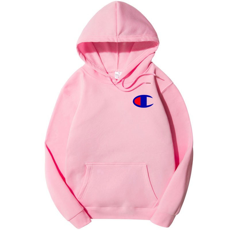 pink hoodie mens champion