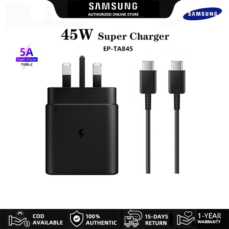 Samsung Super Fast Charger Adapter Original 45WEPTA845/25W EPTA800 PD Travel Wall Chargers